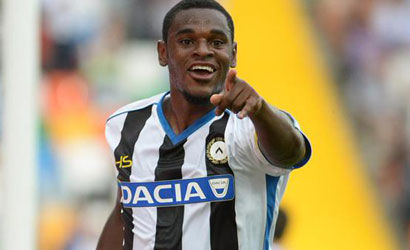 Duvan Zapata porta l'Udinese in vantaggio