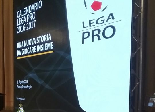 Presentazione calendari Lega Pro 2016-2017 al Teatro Regio di Parma