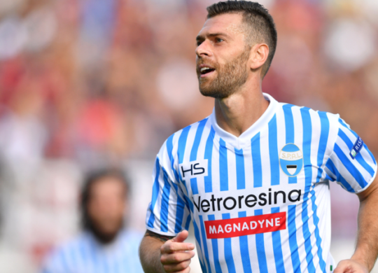 Mirco Antenucci ha portato in vantaggio la Spal allo scadere del primo tempo