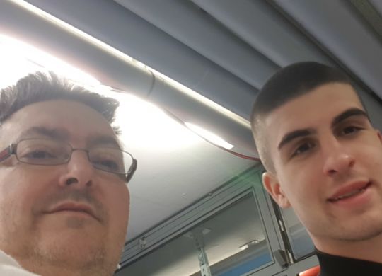 Con Gianluca Mancini (Atalanta)